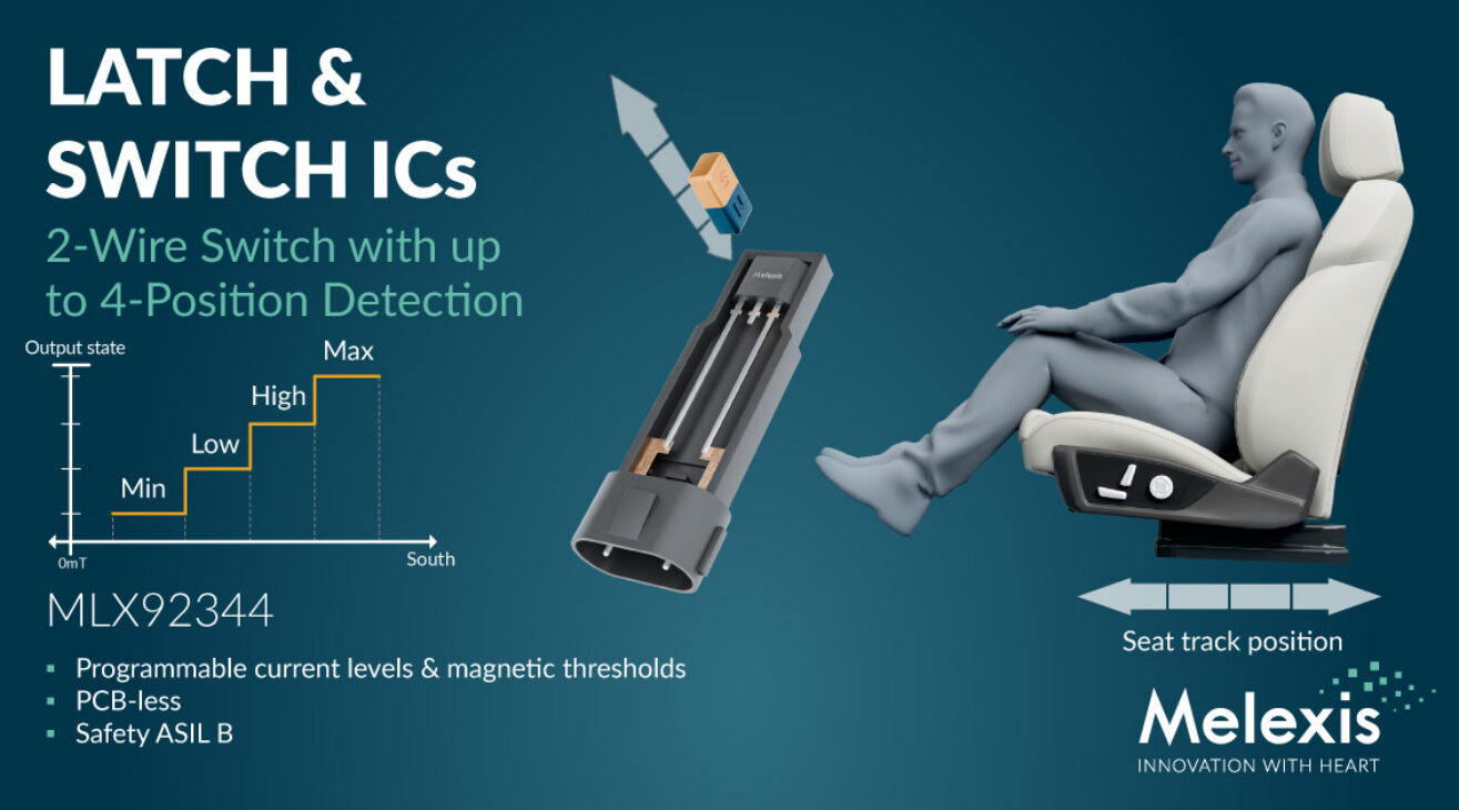 Melexis introduces the world’s first 2-wire 2-bit Hall switch